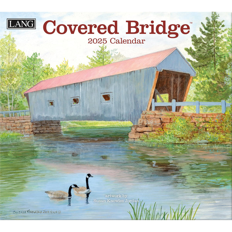 LANG Covered Bridge 2025 Wall Calendar (25991001908)