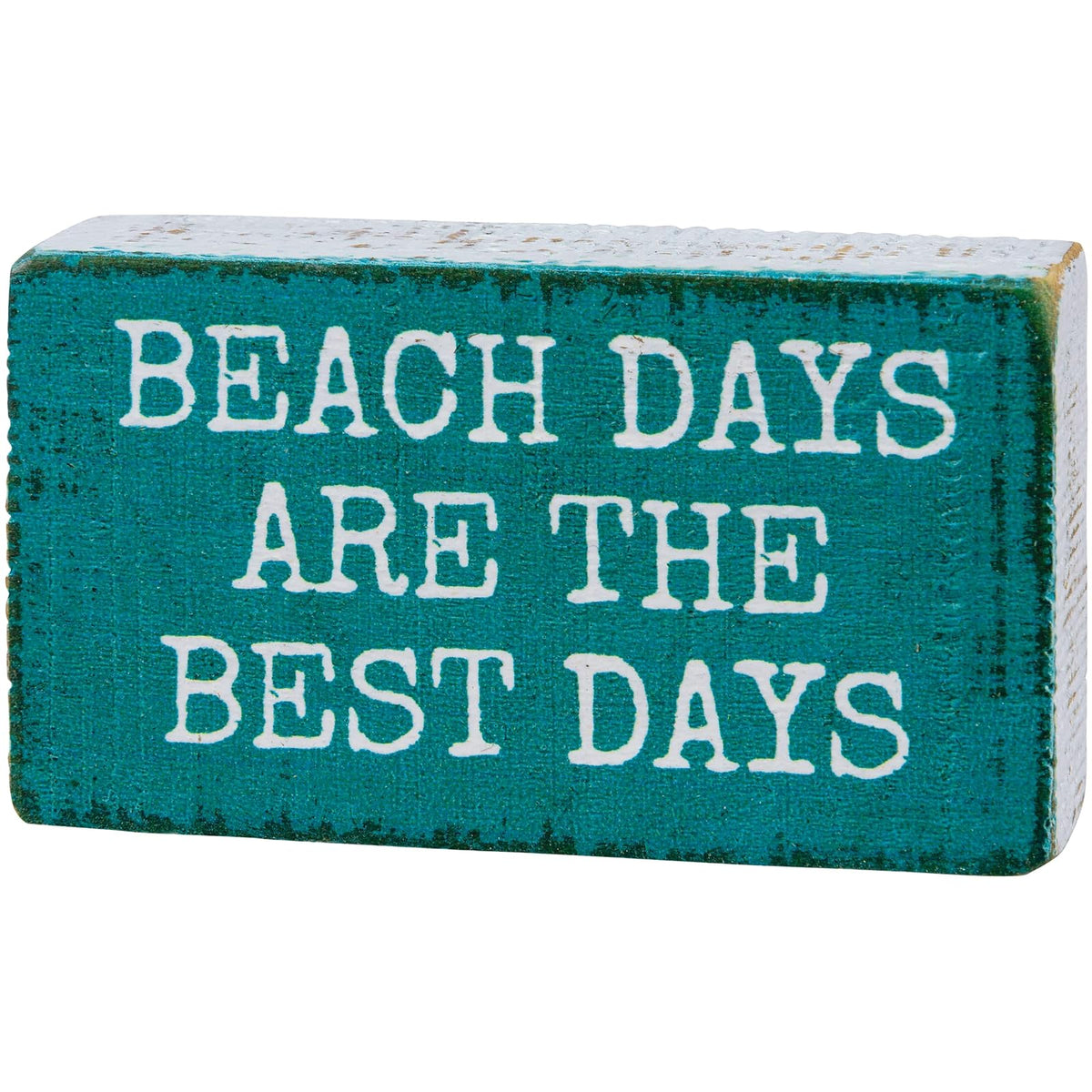 Primitives by Kathy Decorative Signage, 3.5 inches, Beach Days Blue