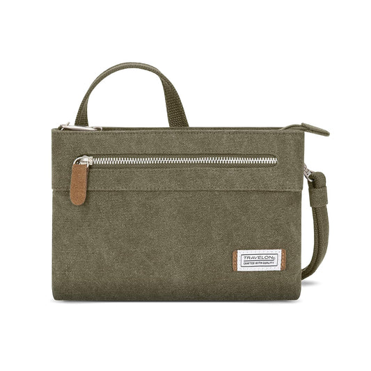 Travelon Anti-Theft Heritage Cross Body Bag, Sage, One Size