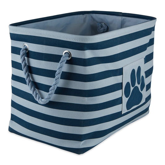 Bone Dry Basket, Medium Rectangle, Dark Navy