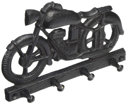 Abbott Collection 27-Iron AGE/329 Motorcycle Wall Hook, 8 inches L, Black