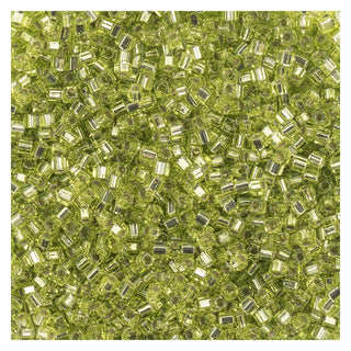 John Bead Craft Bead, Size: 1.8mm, Chartreuse Silverlined