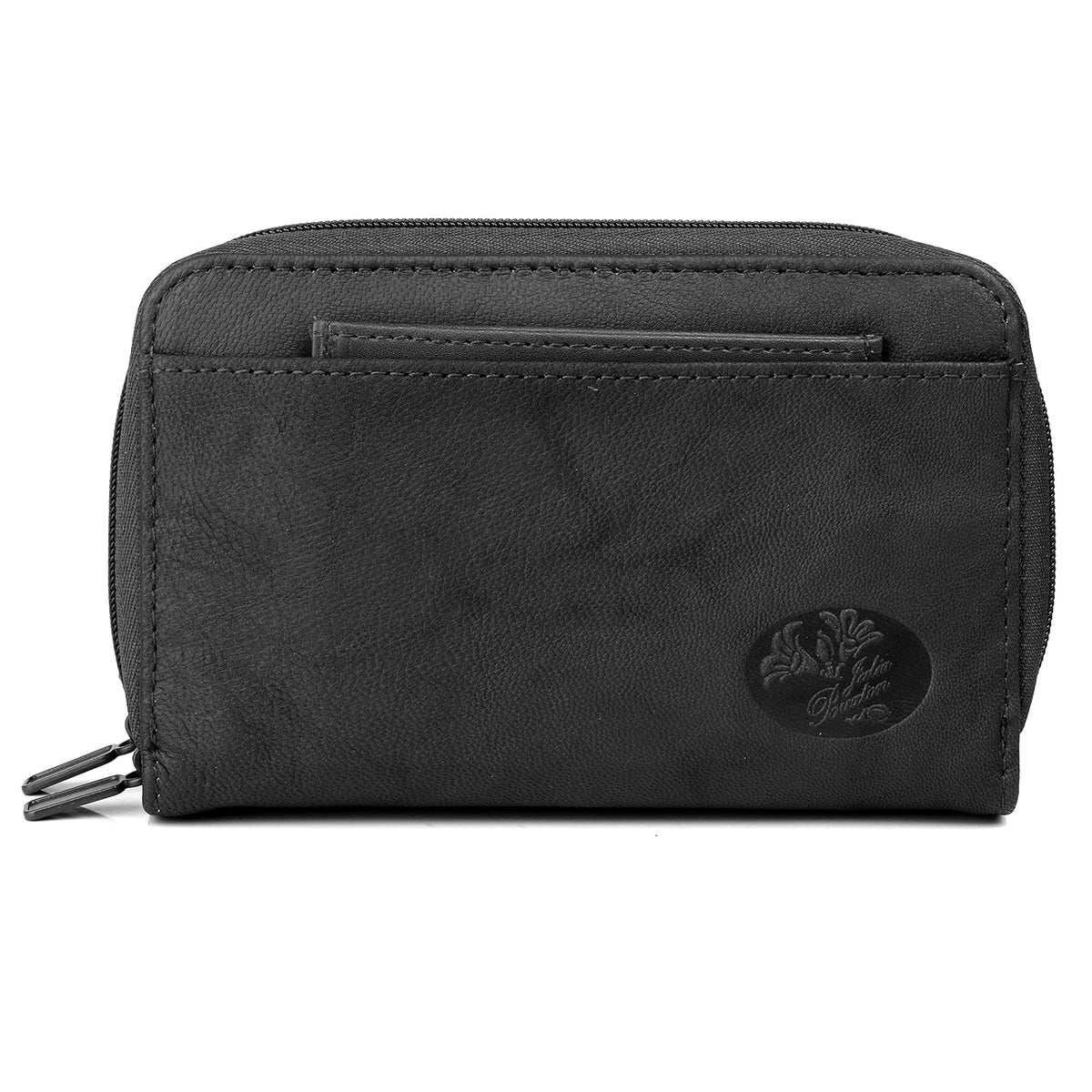 Julia Buxton USA Wallet, Black, Compact