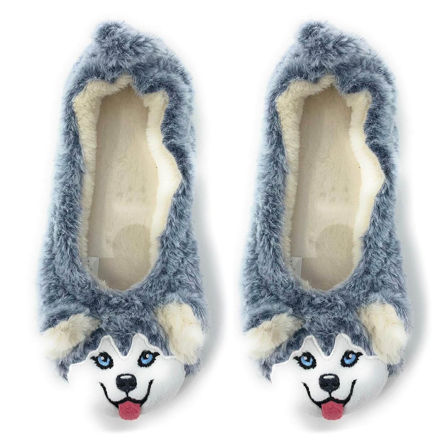 Oooh Yeah Socks Women‚Äôs Travel Buddy Animal Plush Indoor Slippers (Shoe Size 7-8)