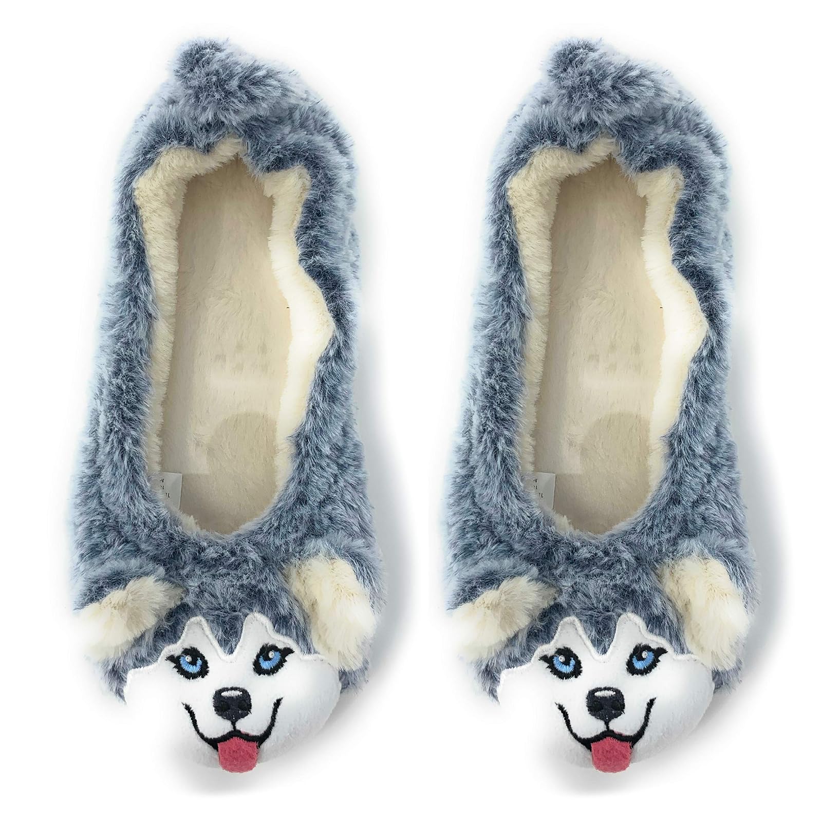 Oooh Yeah Socks Women‚Äôs Travel Buddy Animal Plush Indoor Slippers (Shoe Size 7-8)