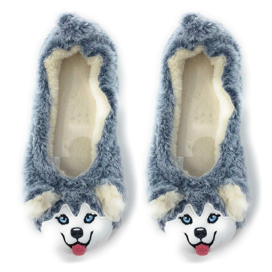 Oooh Yeah Socks Women‚Äôs Travel Buddy Animal Plush Indoor Slippers (Shoe Size 7-8)