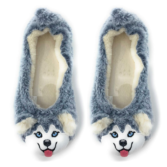 Oooh Yeah Socks Women‚Äôs Travel Buddy Animal Plush Indoor Slippers (Shoe Size 7-8)