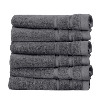 Towels Beyond Towel, 6-Piece Washcloth Set, Grey