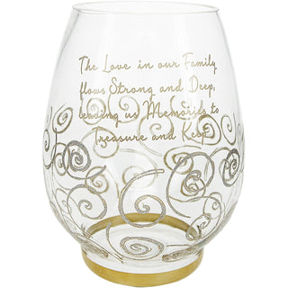 Pavilion Gift Company Candle Holder, 7.75", Gold