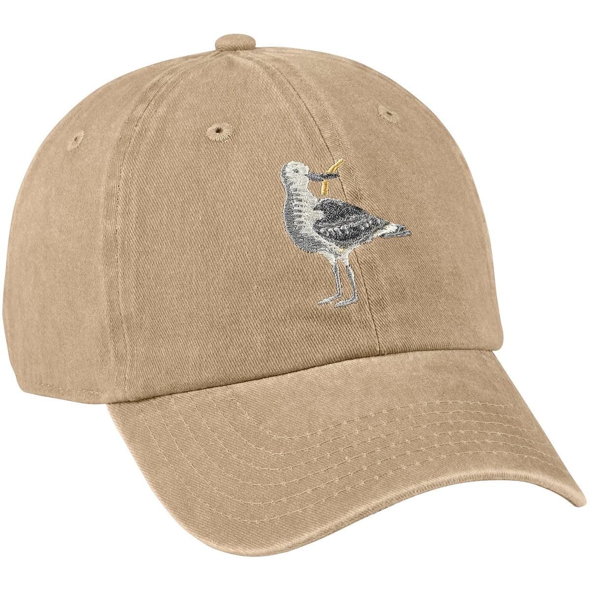 Primitives by Kathy Hat, Sand-colored, Baseball Cap - Bird With a Fry