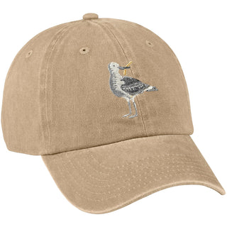 Primitives by Kathy Hat, Sand-colored, Baseball Cap - Bird With a Fry