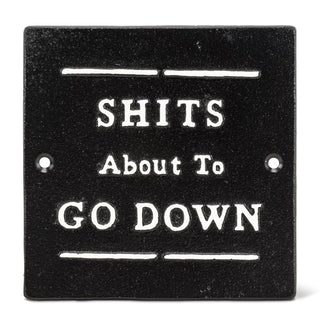Abbott Collection Signage, 5.5"H, Black
