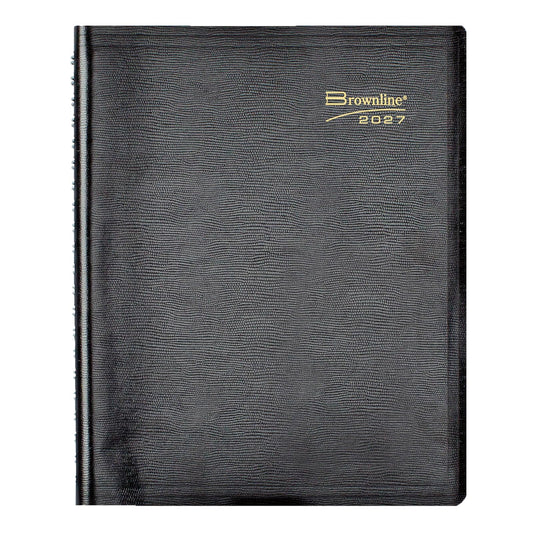 Brownline Planner, 11" x 8.5", Black