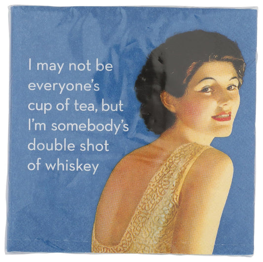 Design Design 624-10273 Double Shot Of Whiskey Beverage Napkin, Multicolor