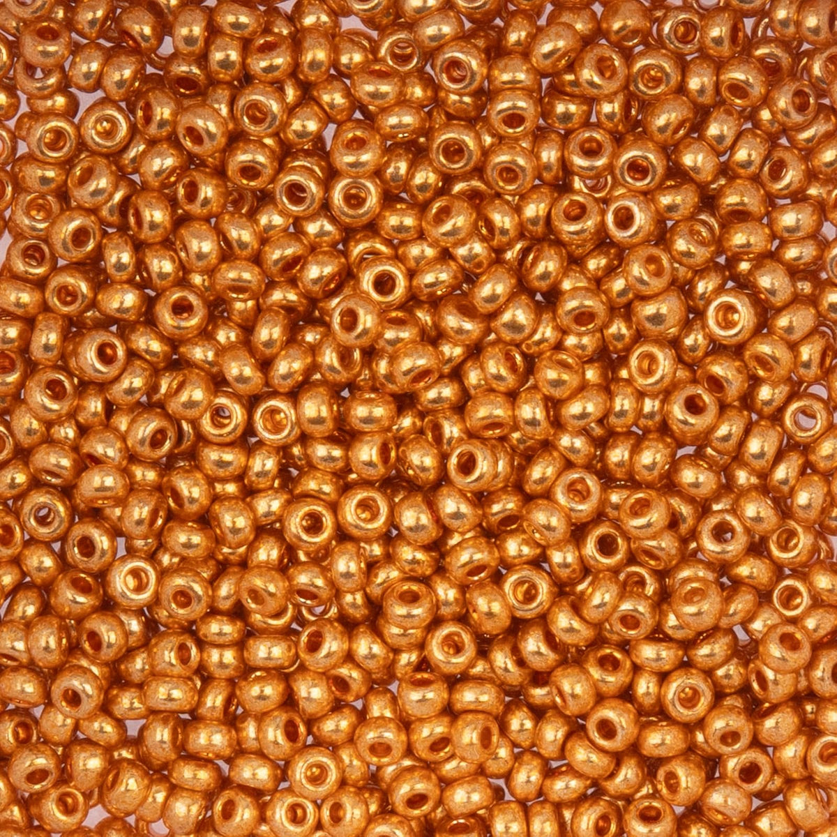 John Bead Craft Bead, 8/0 (3mm), Metallic Gold