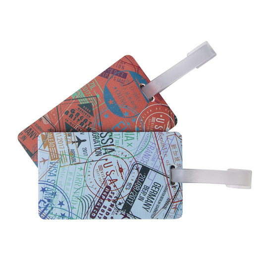 Travelon 13450-000 Luggage Tags Passport Stamps Set of 2