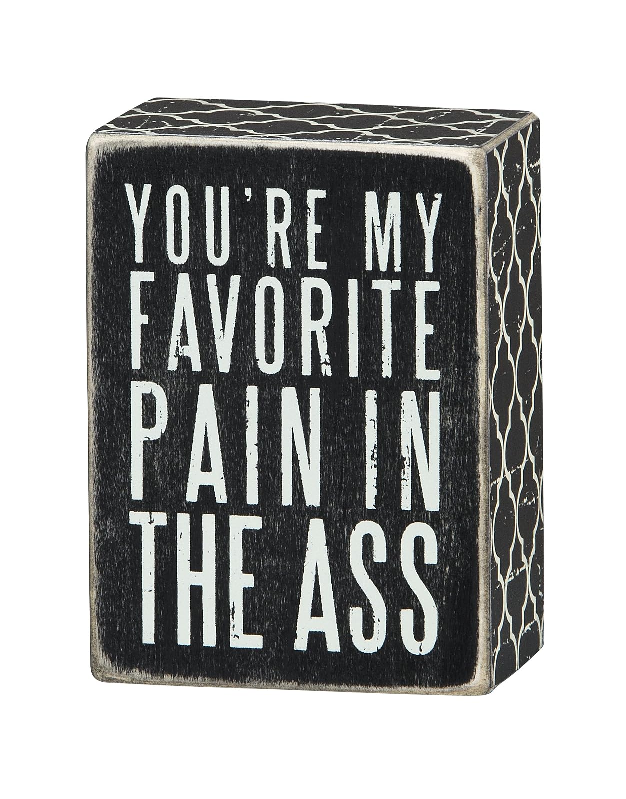 Primitives by Kathy Box Sign 4-Inch by 3-Inch Favorite Pain