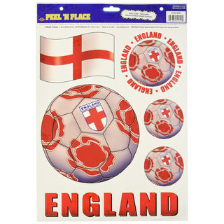Beistle Sticker Decal, Multicolor, England Soccer Ball