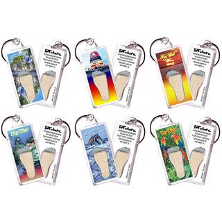 FootWhere Keychain, Small, Clear