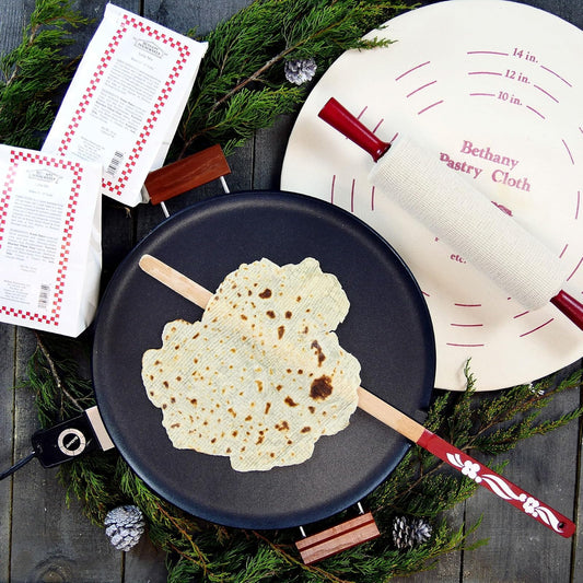 Bethany Housewares 8 Piece Lefse Starter Kit, Non-stick Grill