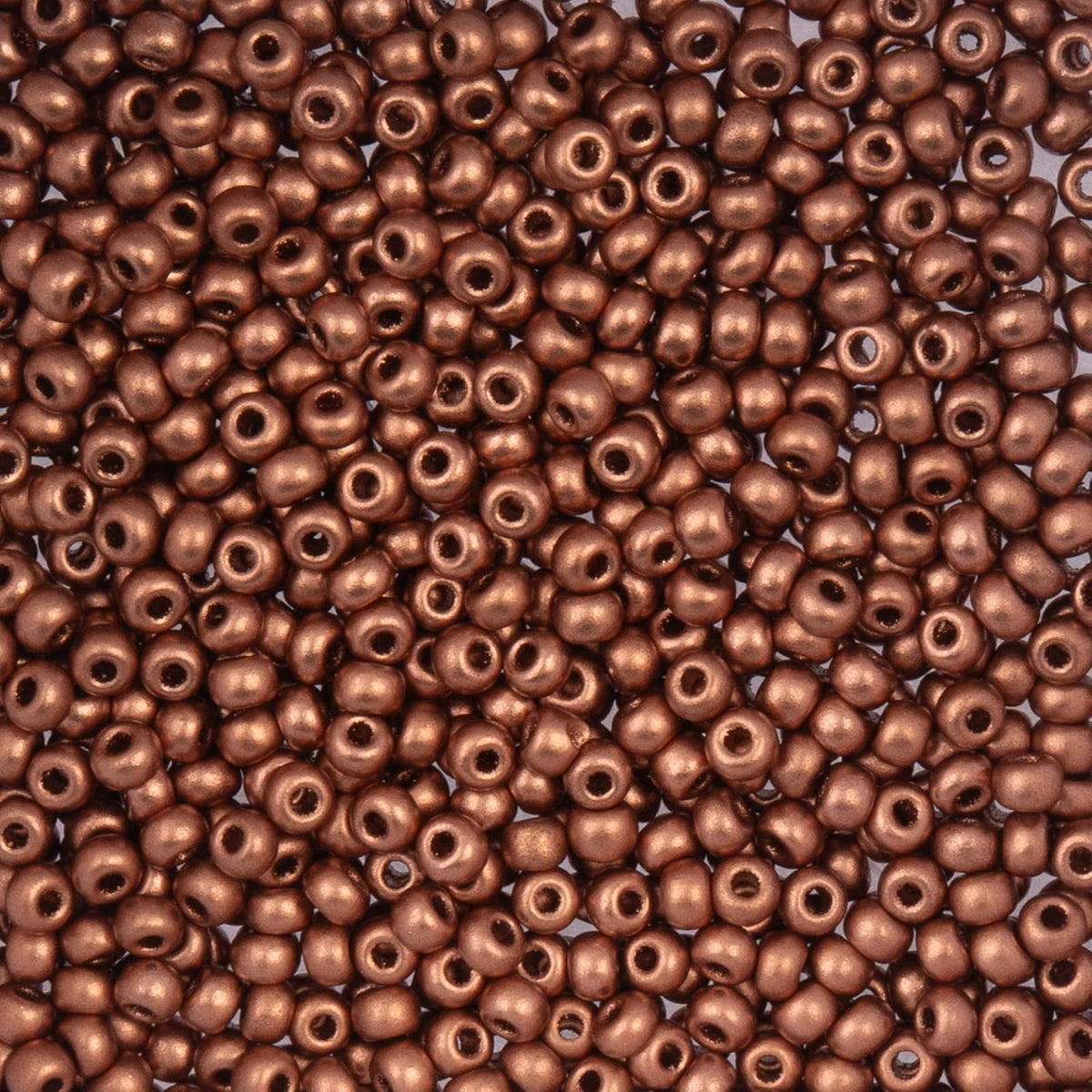 John Bead Craft Bead, 8/0 (3mm), Metallic Light Copper