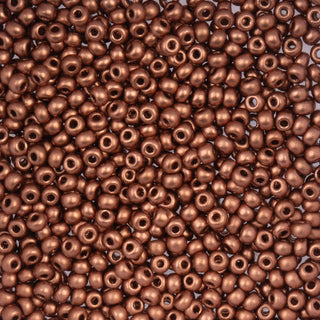 John Bead Craft Bead, 8/0 (3mm), Metallic Light Copper