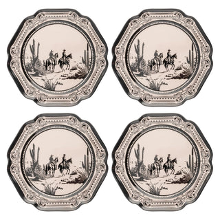 Karma Dishware Plate, Salad Plates, Gothic Cowboy