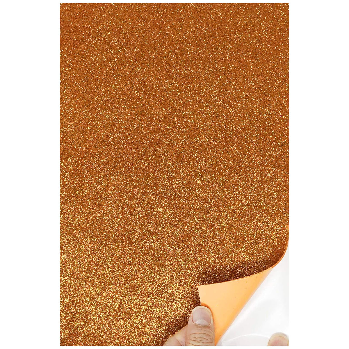 allgala Glitter, 8x12-Adhesive, Orange