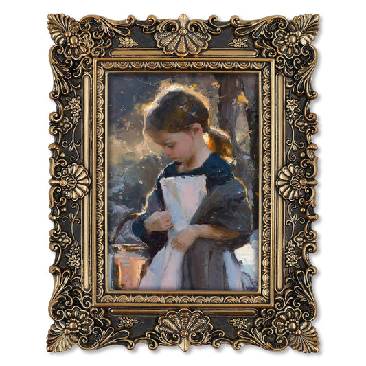 SIMON'S SHOP Picture Frame, 4x6, Black & Gold