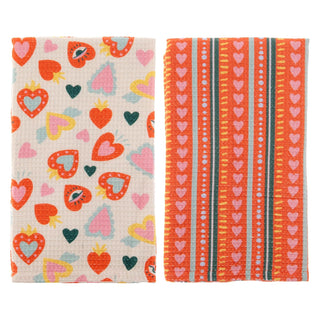 Karma Towel, 28 inches by 20 inches, Hearts