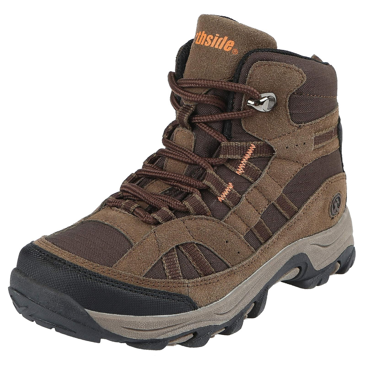 Northside USA Unisex-Kid's Rampart MID Hiking Boot, Medium Brown, 2 Medium US Little Kid