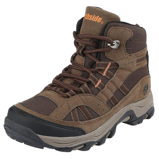 Northside USA Unisex-Kid's Rampart MID Hiking Boot, Medium Brown, 2 Medium US Little Kid