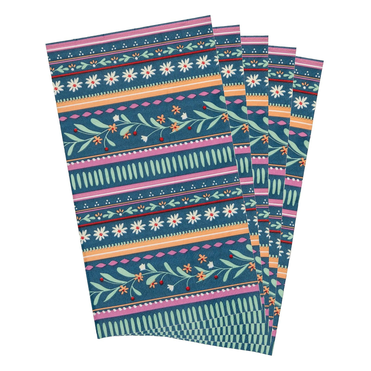 Karma Disposable Napkin, One Size, Striped Floral