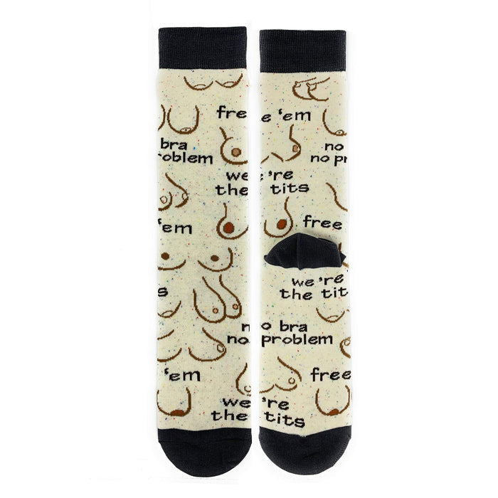 Free'em Men and Women's Funny Novelty Crew Socks, Oooh Yeah Fun Crazy Silly Cool Socks