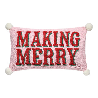 Peking Handicraft Pillow, Large, Pink Multi