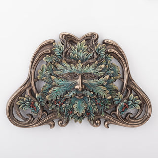 Unicorn Studio Veronese Design Green Man Winter Mistletoe Wall Plaque