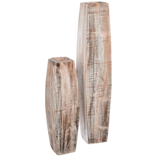 KALALOU Vase, Large & Small, Brown