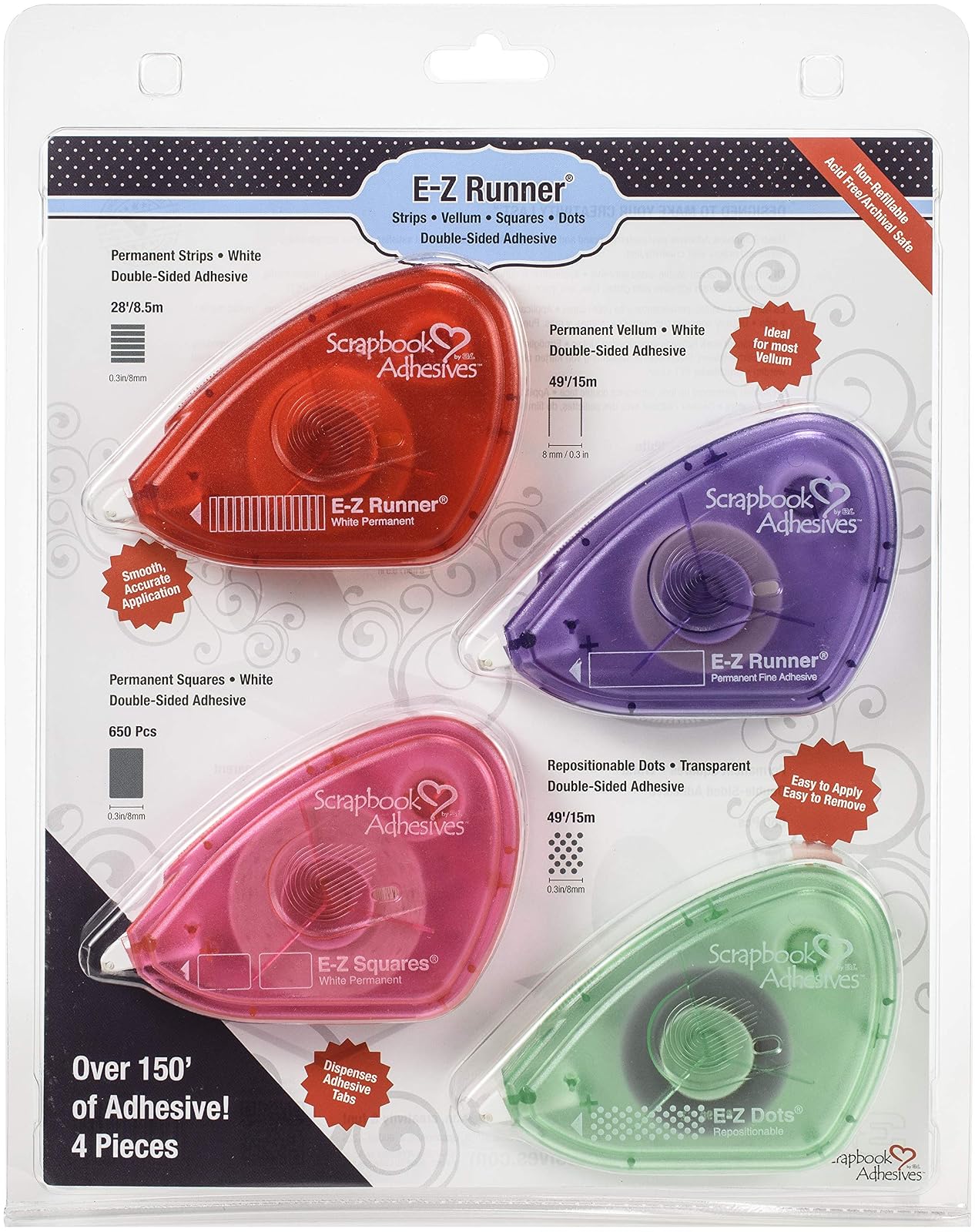 SCRAPBOOK ADHESIVES BY 3L Adhesive Dispenser Value Pack, Mixed
