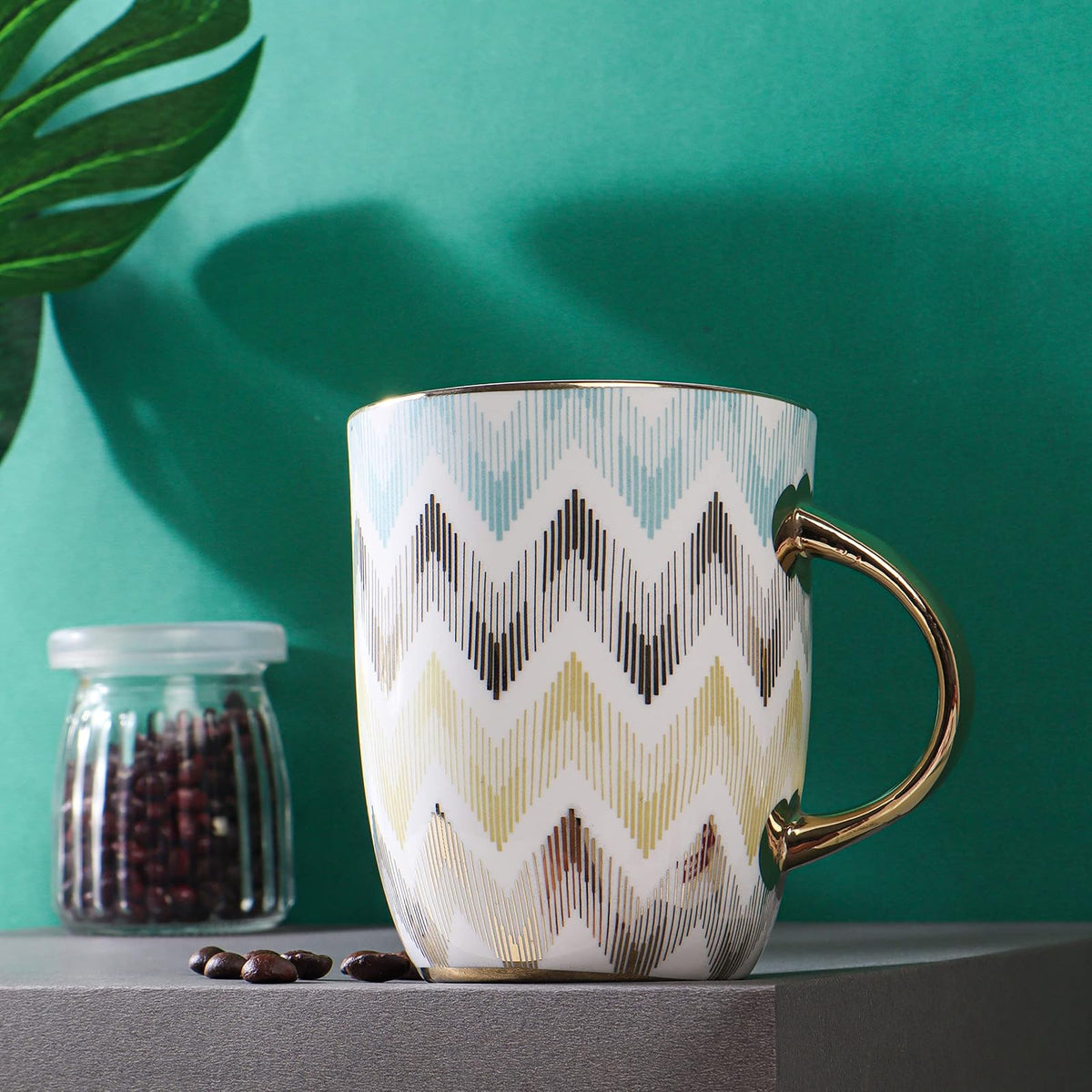 Femora Drinking Cup, 10 oz, Pastel Chevron