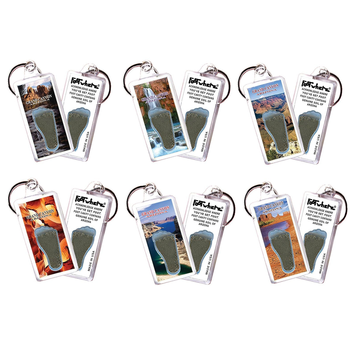 FootWhere Decorative Magnet, Small, Assorted