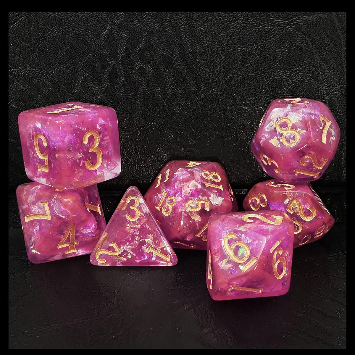 BESCON DICE Game Dice, Dense-core Set of Violet