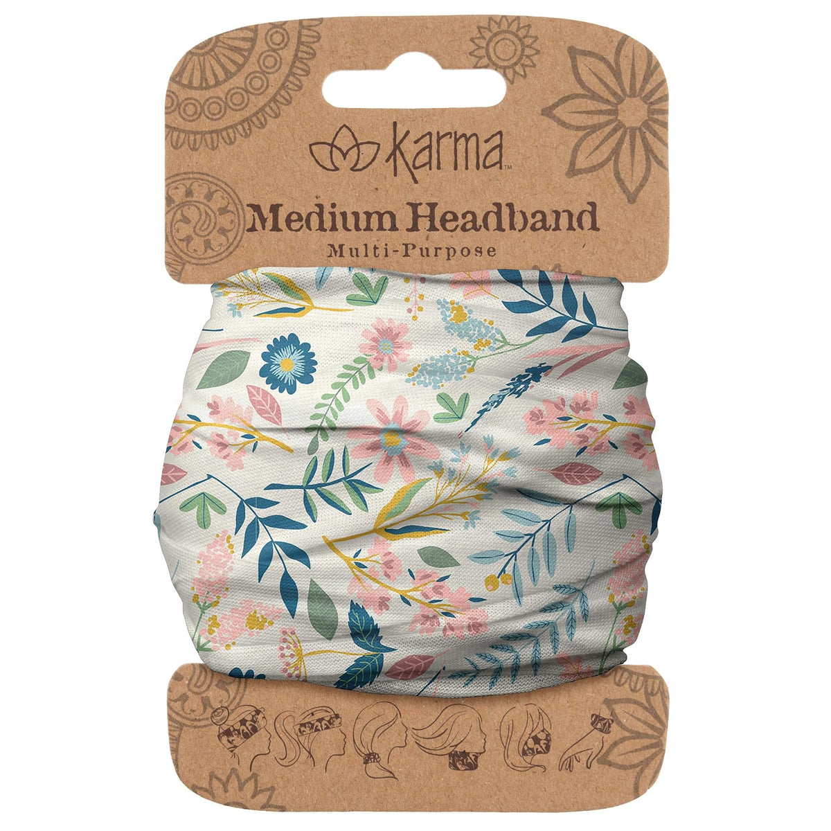 Karma Hairband, 1 Count (Pack of 1), Al Fresco Floral
