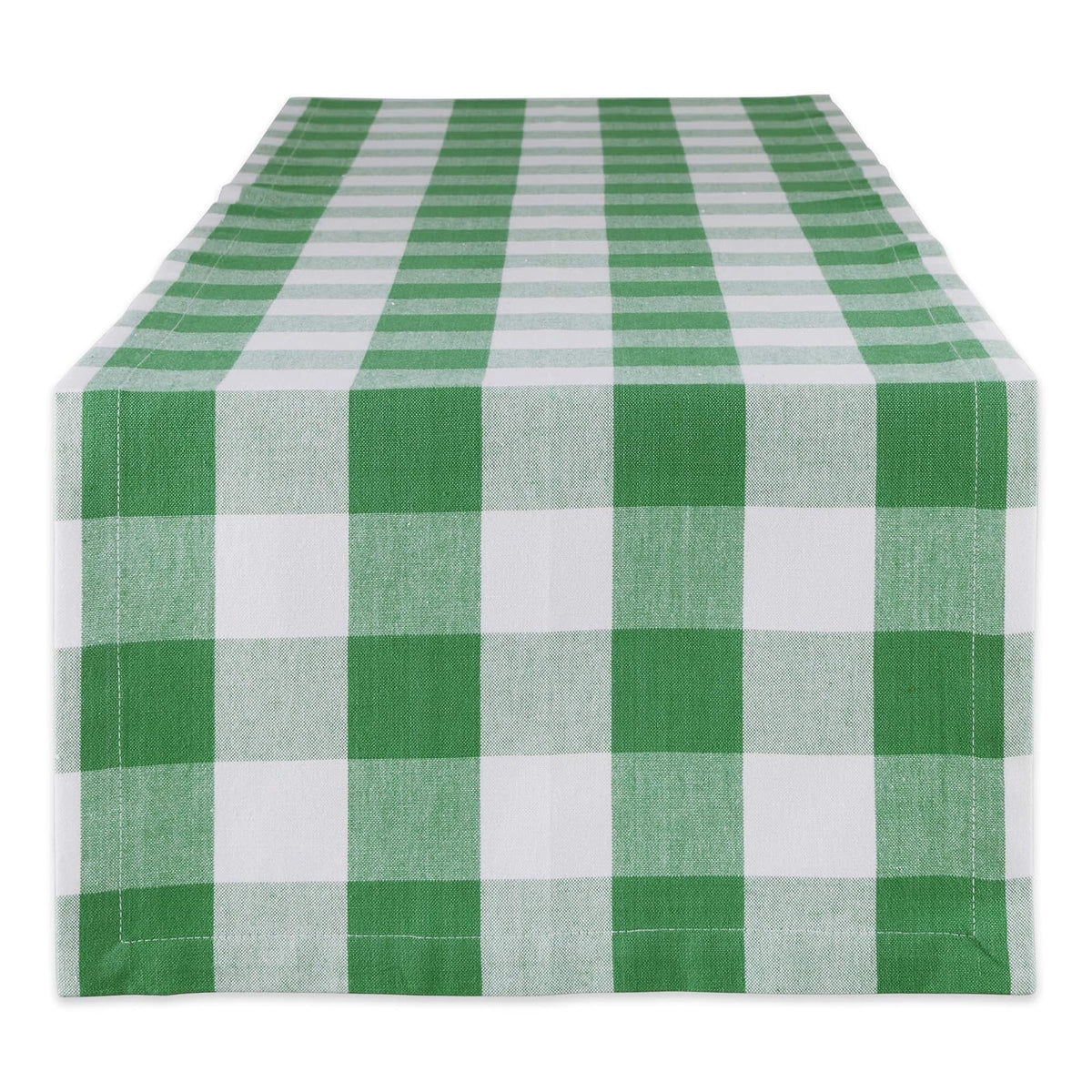 DII Table Runner, 72" x 14" (Runner), Green & White