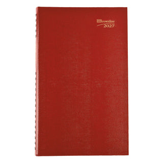 Rediform Planner, 13.5" x 7.875", Bright Red