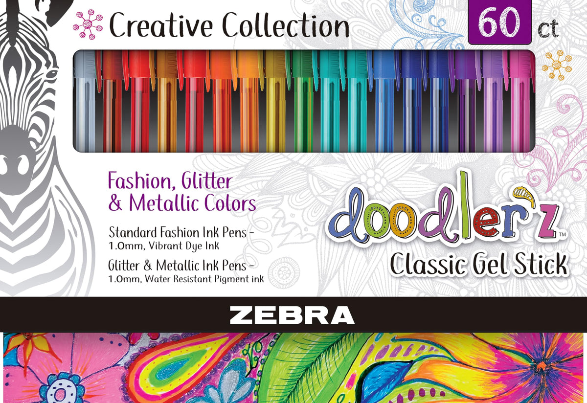 Zebra Pen Writing Instrument, 1 Count (Pack of 60), Assorted A