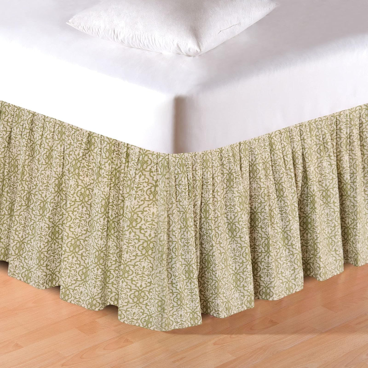 C&F Home Bed Skirt, Twin Bed Skirt, Green