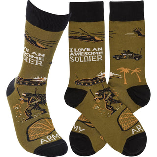 Primitives by Kathy Socks, Olive Green, Modern