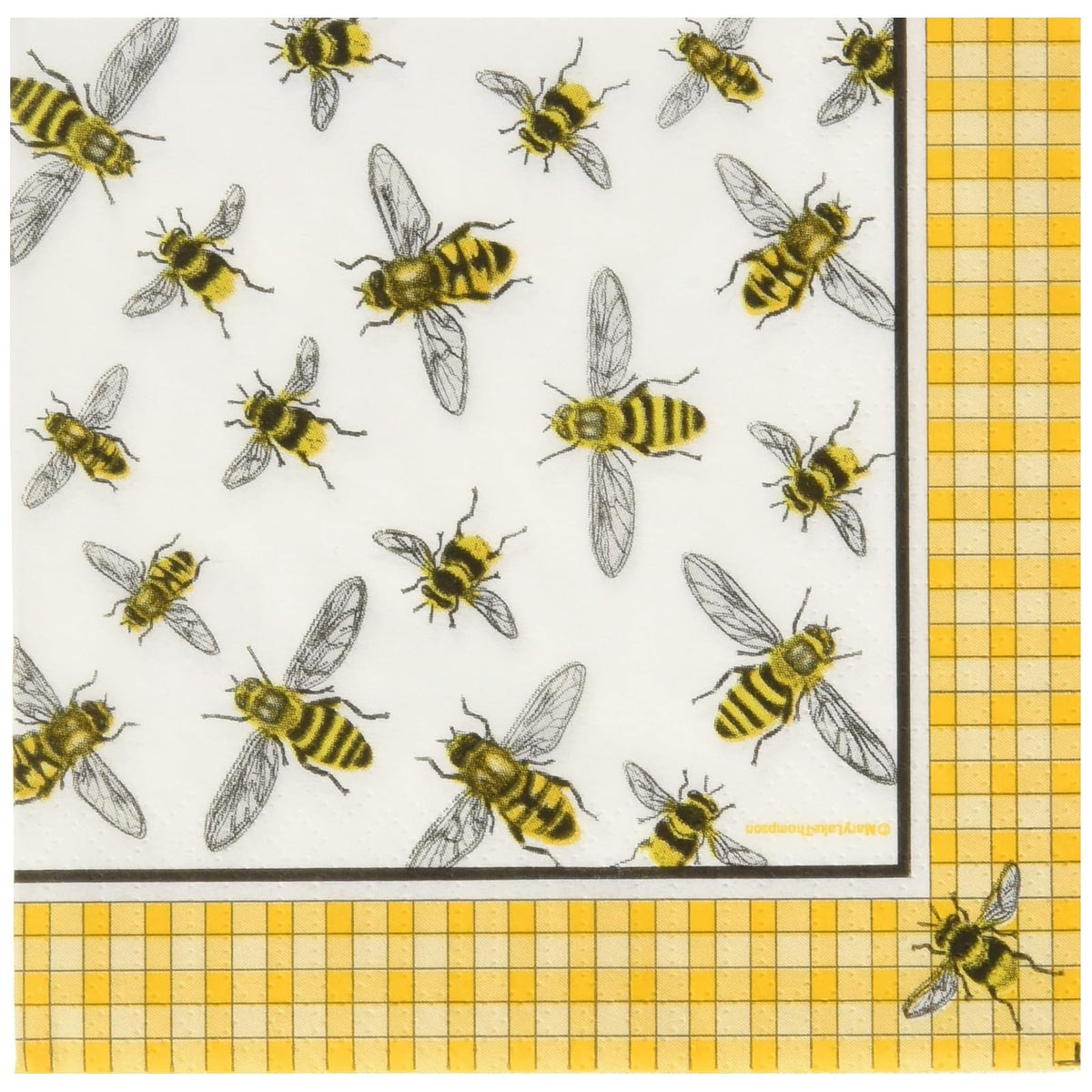 PPD Disposable Napkin, Beverage Napkin, Honey Bees