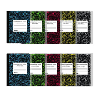BAZIC Mini Marble Composition Book, 4.5 x 3.25 Inch, 80 Sheets - Pack of 2