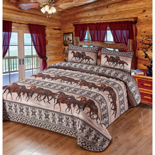 LL Home Bedding Set, King, Brown/Beige/Gray